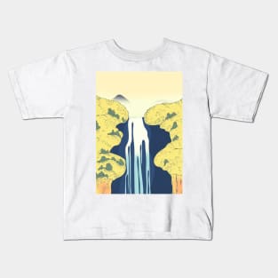 Asian Waterfall Kids T-Shirt